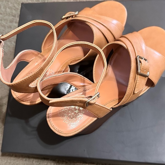 Vince Camuto Calliana Tan Wedge Sandals - Picture 4 of 6